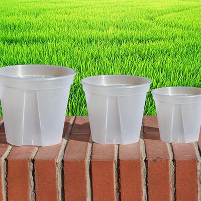 Transparent Plastic Pots Root Control Flower Pots With Tray Plastic Plant Pots Breathable Nursery Pots For Planting Orchids