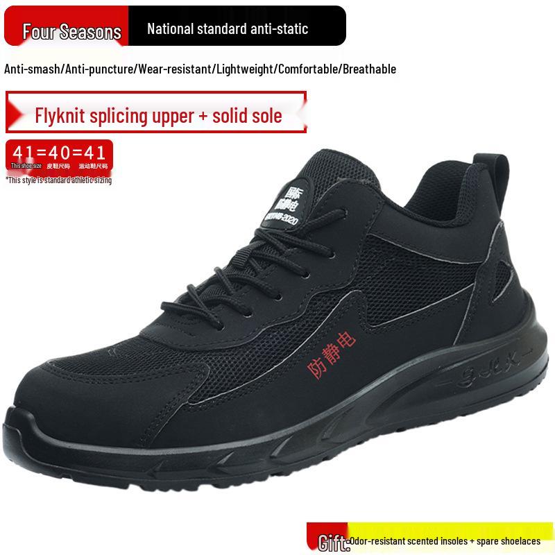 Scarpe da Lavoro Antistatiche di Sicurezza da Donna - Leggere, Comode, Traspiranti, Antishock, Antiperforazione, Antiscivolo per Cantieri & Stazioni di Servizio.