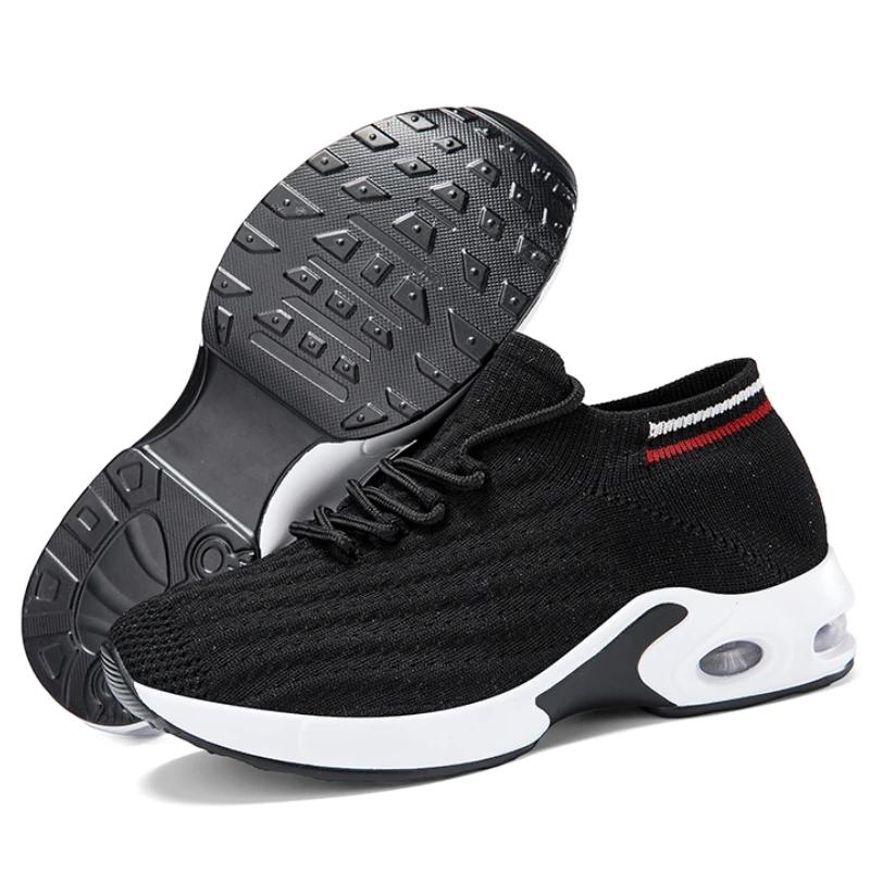 

Women S Sports Shoes, Mesh Classic Platform Thick Soled Casual Shoes Dance Training One Foot High Women S Black Sports Shoes 36