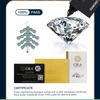 S925 Sterling Silver Christmas Trees Earring Green Moissanite Stud Earrings