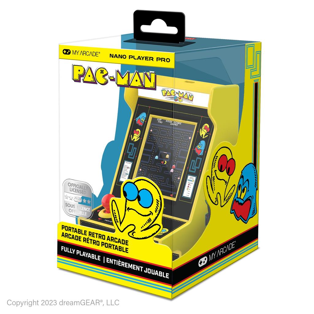 My Arcade Nano Player Pro Mini Arcade Machine Fully Playable Video Game for Collectors Pac-Man 4.8"