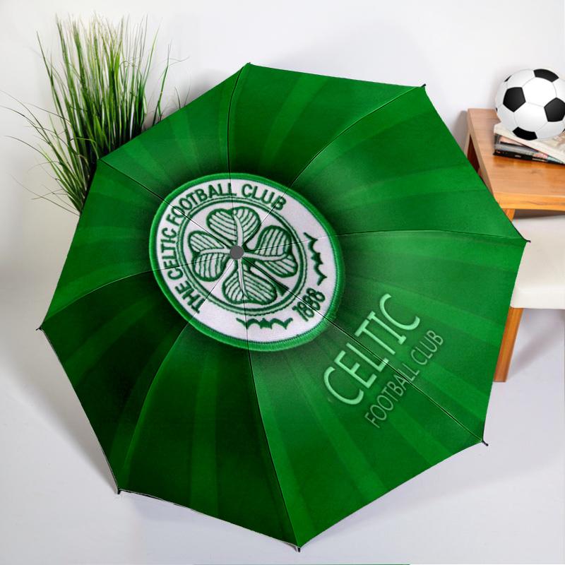 Cel-tic Football Club Crest Printed Automatic Umbrella, 8-Frame for Travel, camping, Casual Umbrella, Essential Gift for  for family and friends