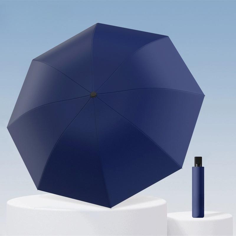 Heavy Duty Auto Folding Umbrella Windproof Reinforced Oversized for Students and Adults