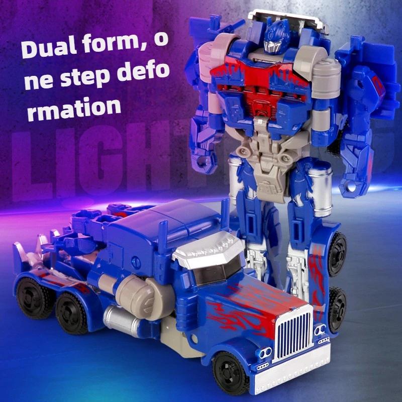 Transformation Car Toys for Kids One Step Deformation Robot Action Figure Model Puzzle Anime Model Deformation Car Boys Gifts