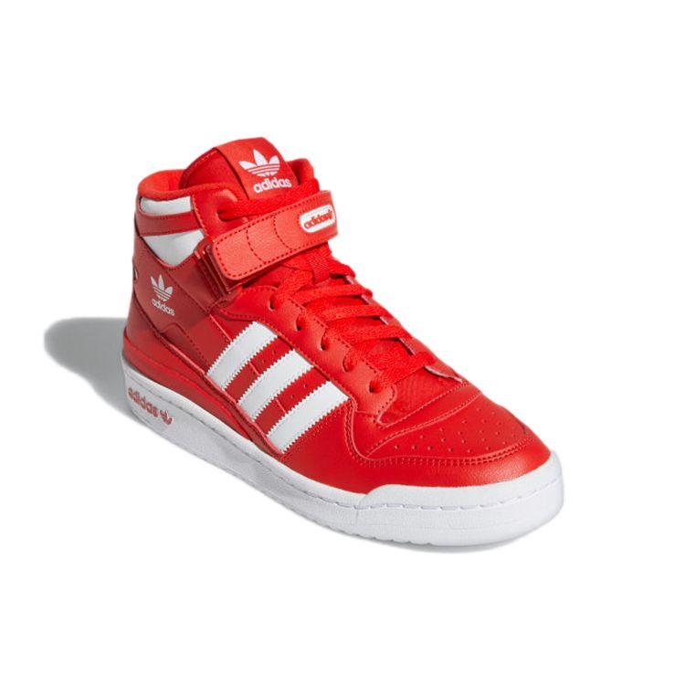 Adidas Forum Mid Red Men Sneakers Cloud-White GY5792