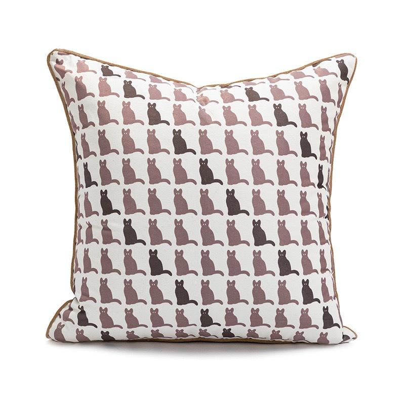 

Cream Style Modern Simple Throw Pillow Cover Cat Children Bay Window Living Room Sofa Cushion Model Room Bedside Cushion Cushion 45 * 45Cm [without core]