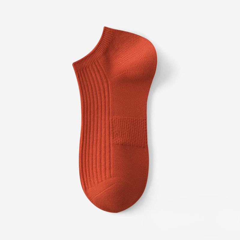 Women's Summer Thin Solid Color Versatile Anti Pilling and Anti Odor Boat Socks