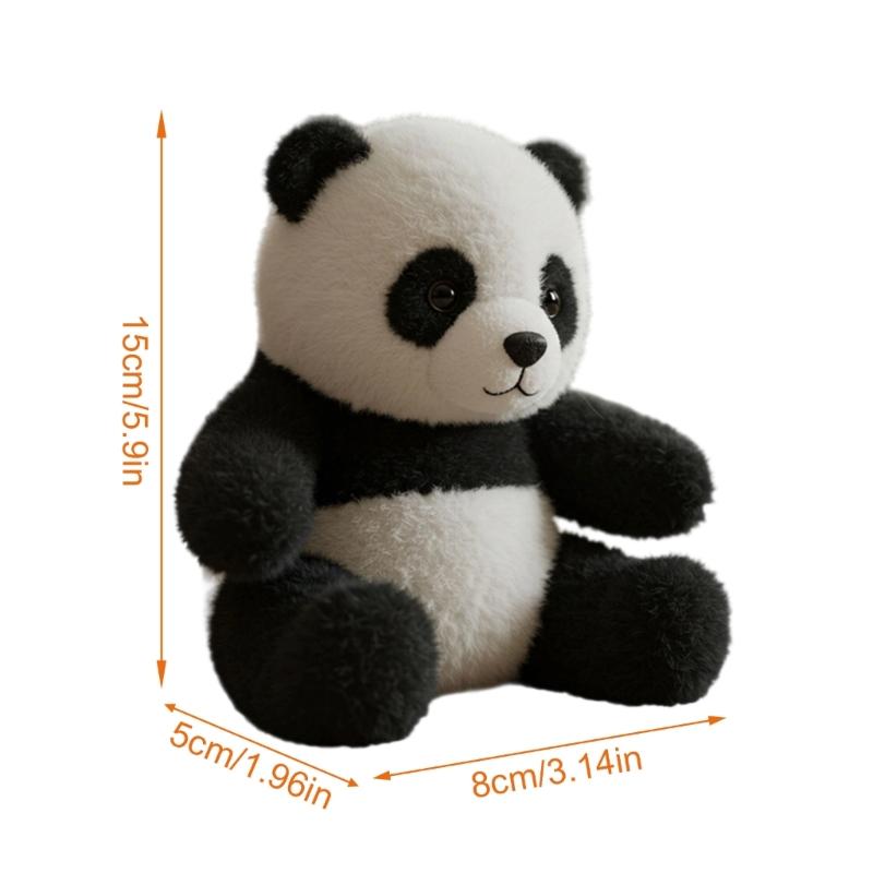 Cute Panda Soothing Desk Plush Plush Toy With Premium PP Cotton For Childrens Room Decors Christmas Gift