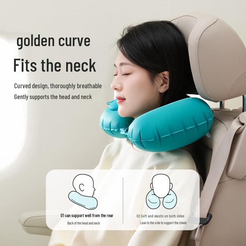

VX19 Press Inflatable U-shaped Travel Neck Pillow