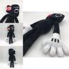 Siren Head Series Black Dog Plush Toy Crooked Neck Horror Stuffed Doll 30cm/11.8inch Height