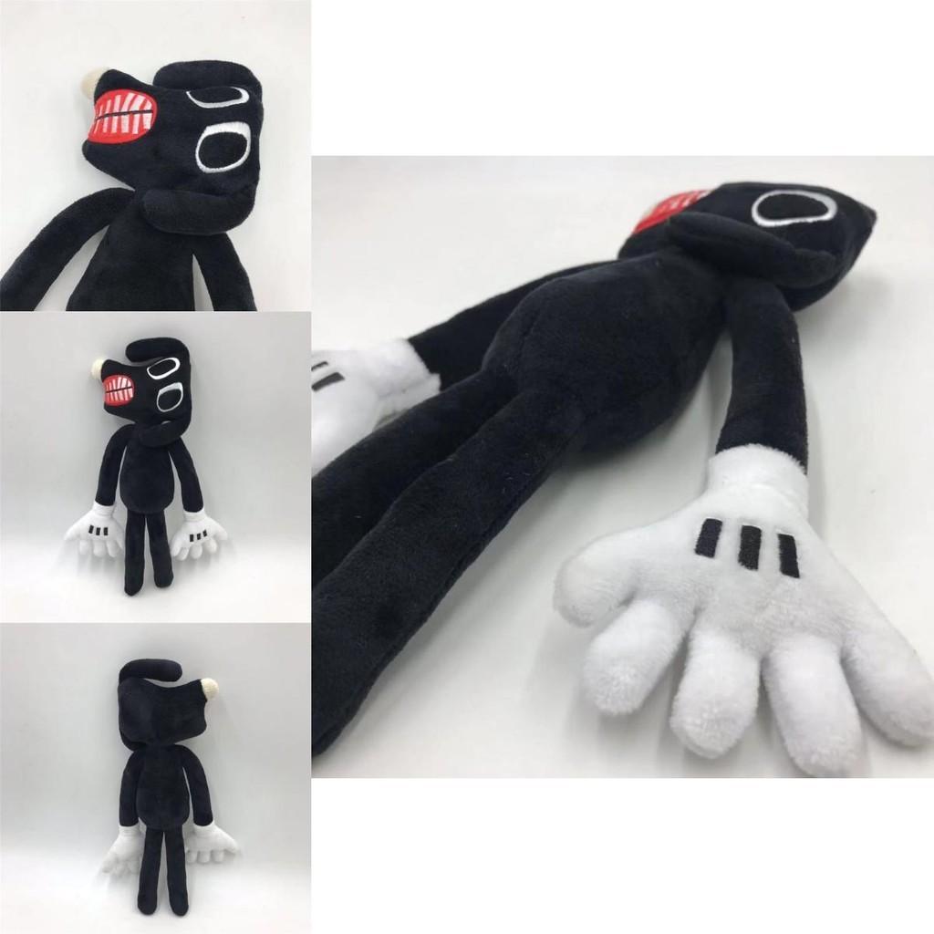 Siren Head Series Black Dog Plush Toy Crooked Neck Horror Stuffed Doll 30cm/11.8inch Height