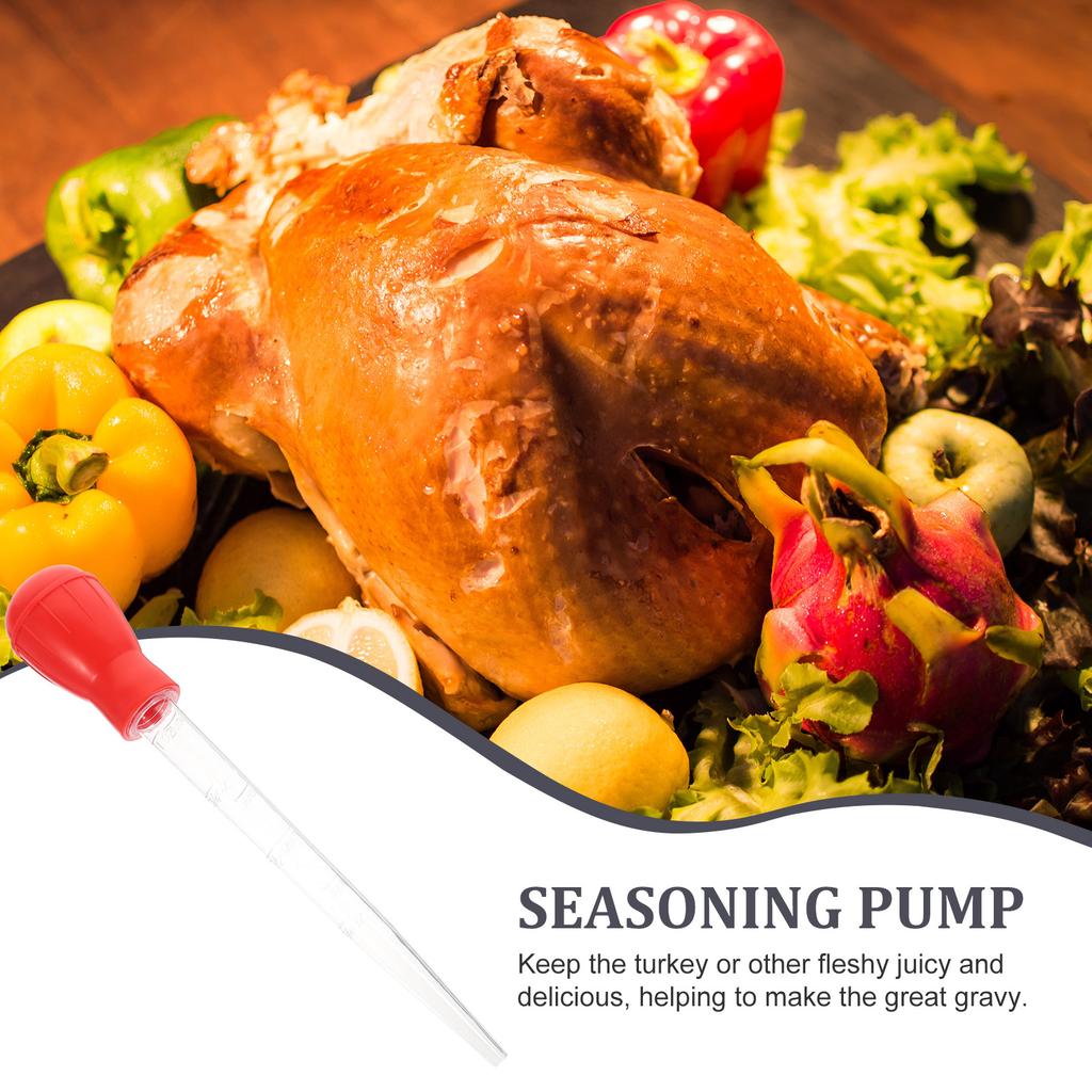 Kitchen Gadgets Drip Oil Seasoning Tube Dropper Tubes Syringe Turkey Baster Pump