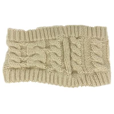 Women Solid Color Knit Topless Wool Hat Warm Winter Skullies Beanies Snow Cap