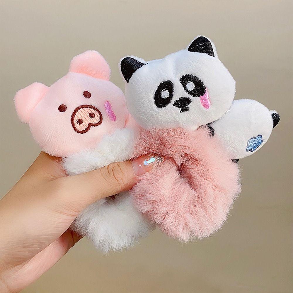 

Holder Plush Pig Hair Accessory Headwear Girl Hair Scrunchies Korean Style Hair Rope Hair Tie