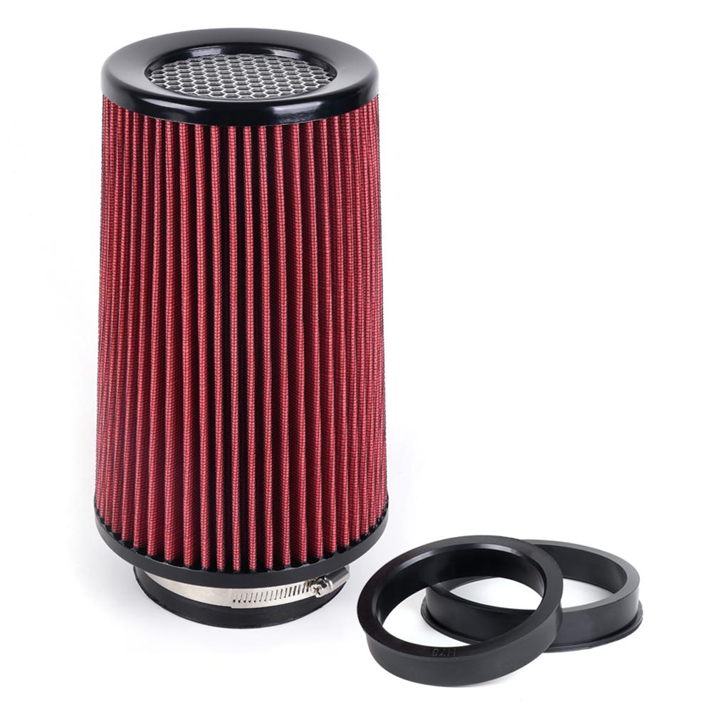 RASTP-Universal 3" 3.5" 4" Car High Flow Cold Air Intake Air Filter Conical Washable Air Filters For Race Car 10.6" Tall OFI141