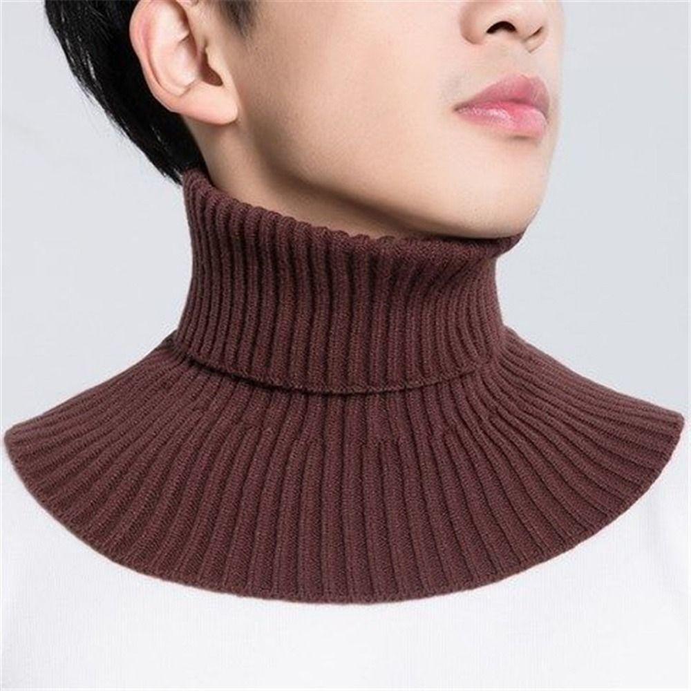 Coring Wool Knitted False Collar Scarf Apparel Accessories Neck Sleeve Scarf Men Fake Collar Scarf
