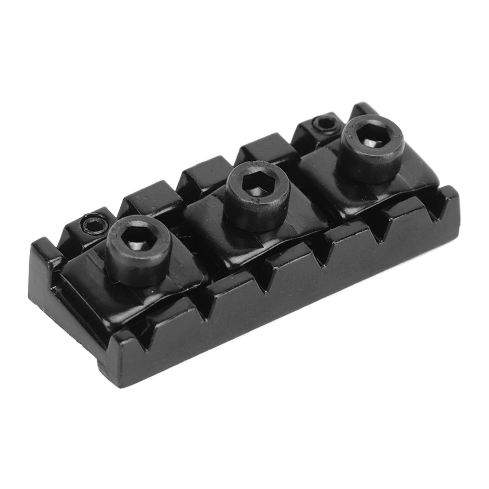 

7 String Electric Guitar String Locking Nut Adjusting Height Electric Guitar Locking Nut 42.5mm Black чёрный