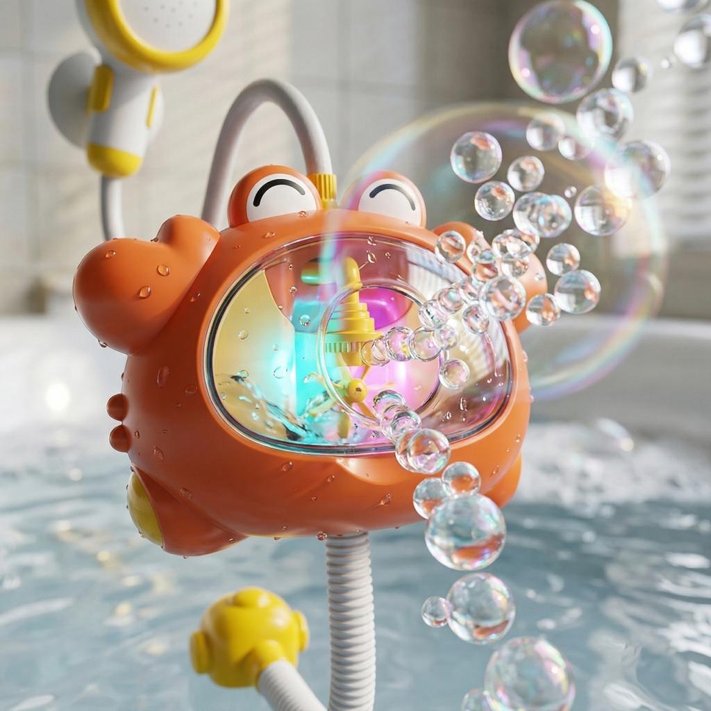 Baby Shower And Water Play Toy, Electric Light, Crab Spitting , Children's Shower Head, Baby Bathroom Toy