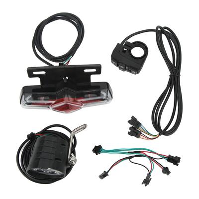 Kit Lămpi Bicicletă Electrică QD168 Far C 05C Lumină Spate Lumină de Avertizare de Noapte Comutator DK336