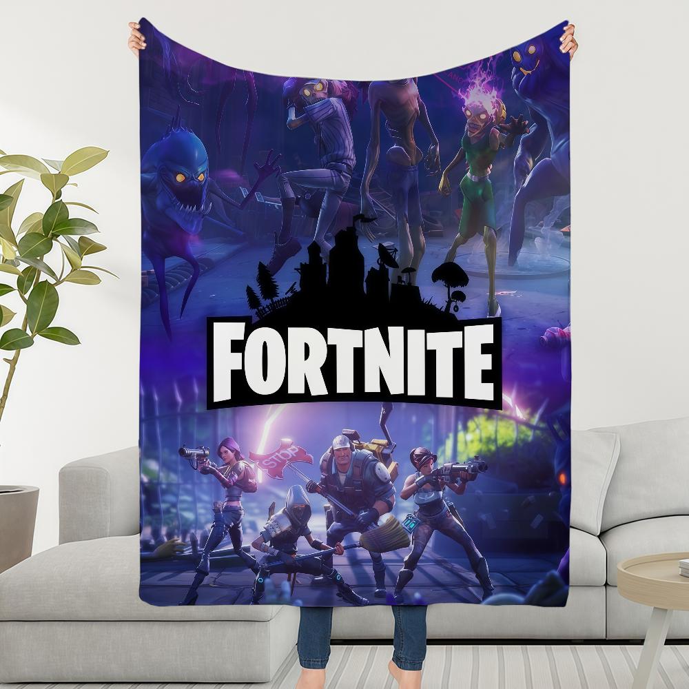Game F-FORTNITES-ES Blanket Soft Warm Furry Throw Super Kids Toys Bed Sofa Car Cradle