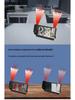 Dual Projection Alarm Clock with Temperature Display - Large LED Mirror Screen and Luminous Display