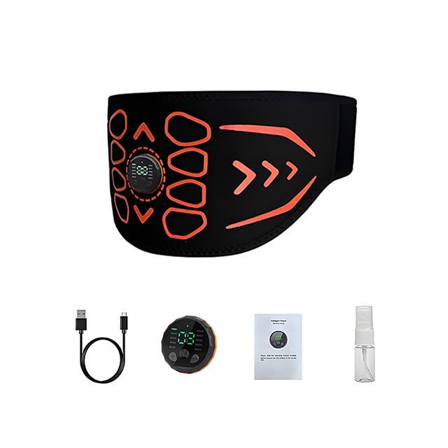 

120CM Smart Muscle Toner Abdominal Toning Belt Abs Trainer USB Recharge Home Gym Fitness Massager