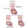 Large Capacity Pink Christmas Socks Decorative Christmas Children Candy Bags  Festival