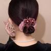Gummi Damen Kopfschmuck Blume Hochelastisches Haarband Dickdarmring Dutt Haarnadel für Hochsteckfrisur Haarband Haargummis Accessoires