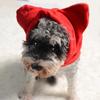 Cozy Solid Color Dog Hat - Cute Fleece Pet Headgear