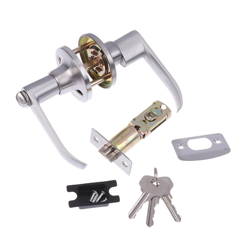 High-Grade Aluminum Alloy Room Door Handle Lock Three-Pole Spherical Knobs Door Lock Bedroom Bathroom Hardware Accessories