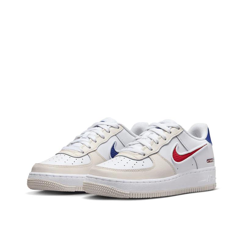 Nike Air Force 1 LV8 GS Since 1972 Kinder Sneakers Weiß Deep-Royal-Blau Gym-Rot HF5744-146
