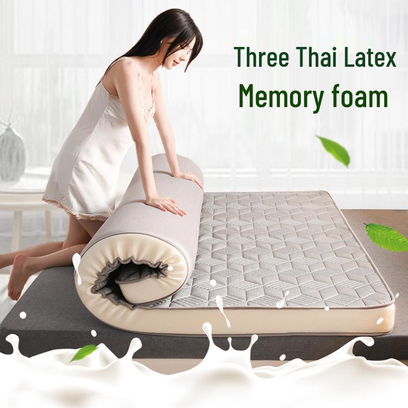 Thick Soft Natural Latex Memory Foam Mattress Pad for Hotel Use