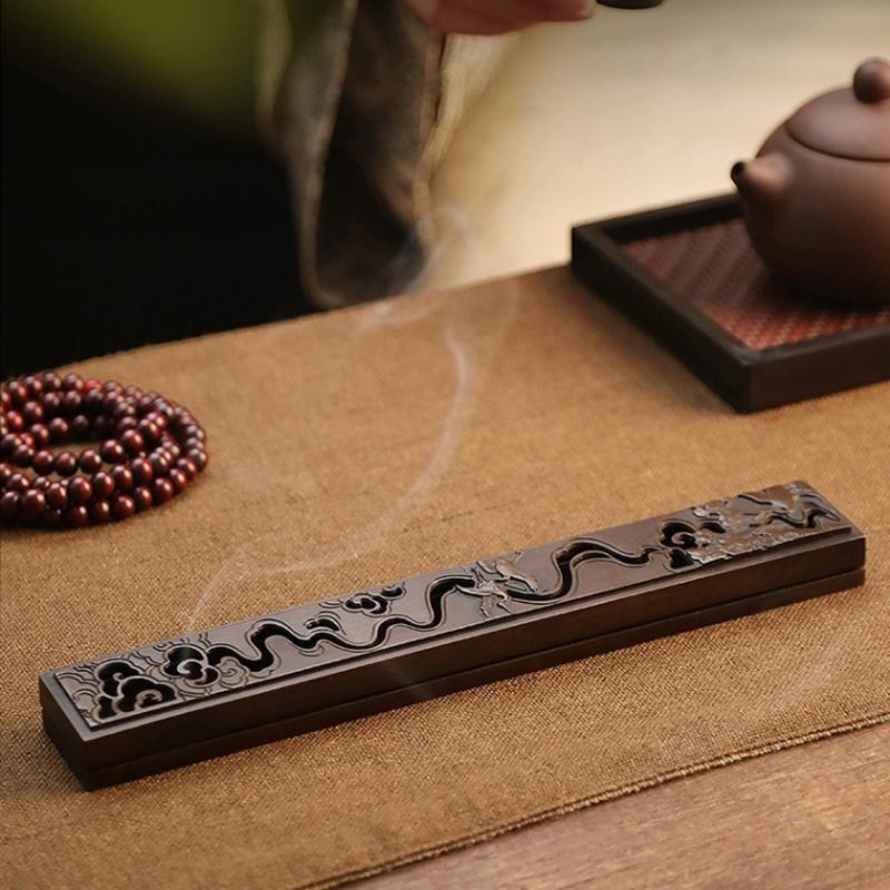Chinese-style Pure Copper Horizontal incense Box Agarwood Incense Burner Incense Stick Box Incenses Tray And Decorative Item