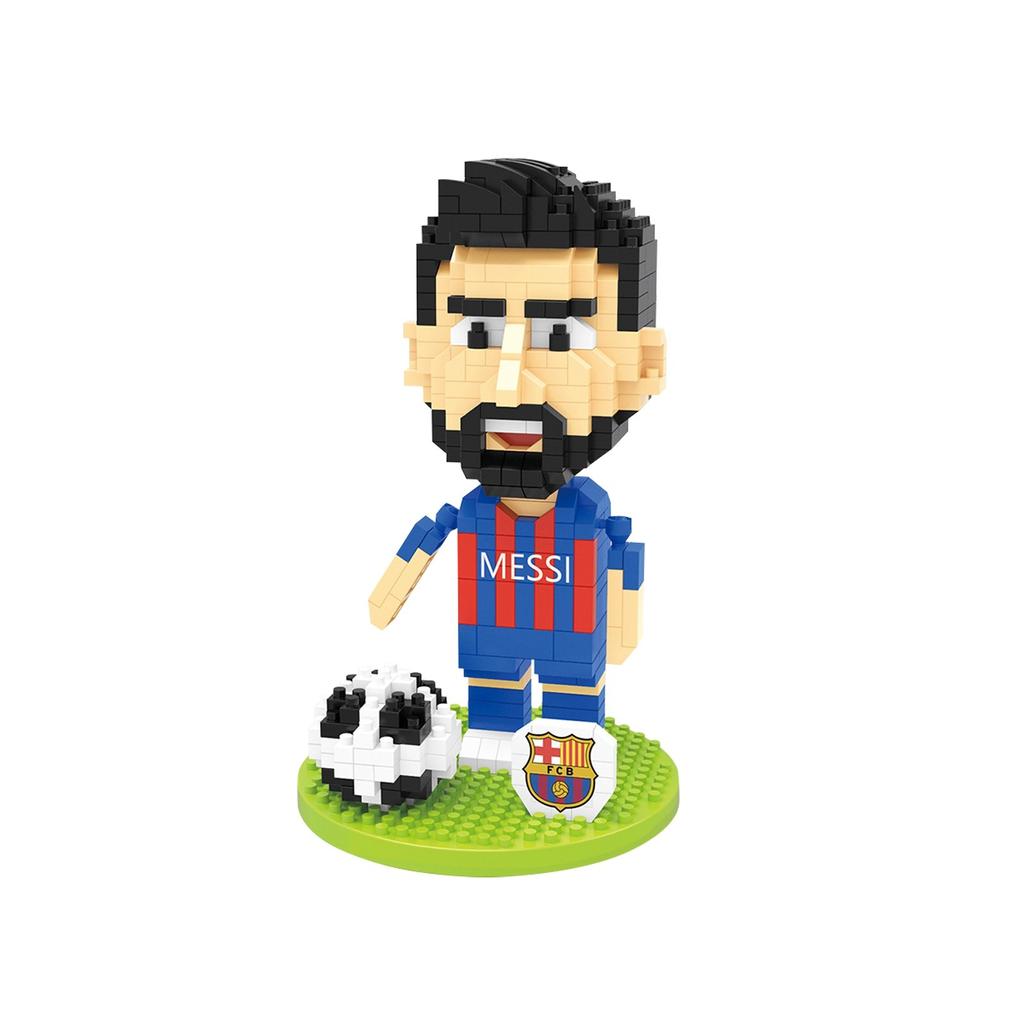 Assembled Building Block Toys Football Series Star Player Ornaments Children's Gifts