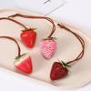 Strawberry Charm Keychain Adorable Pendant Perfect For Phone Lanyard Bag Accessories