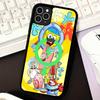Cartone Animato Carino S-SpongeBob Anime Nero Per Magsafe Custodia Magnetica per Telefono Per IPhone 16 15 17 Pro Max 11 12 13 14 Plus Cover