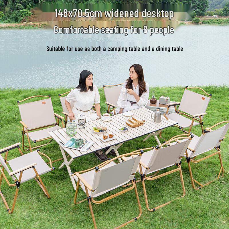 SERIES CLEAR Outdoor Portable Folding Roll-Up Table