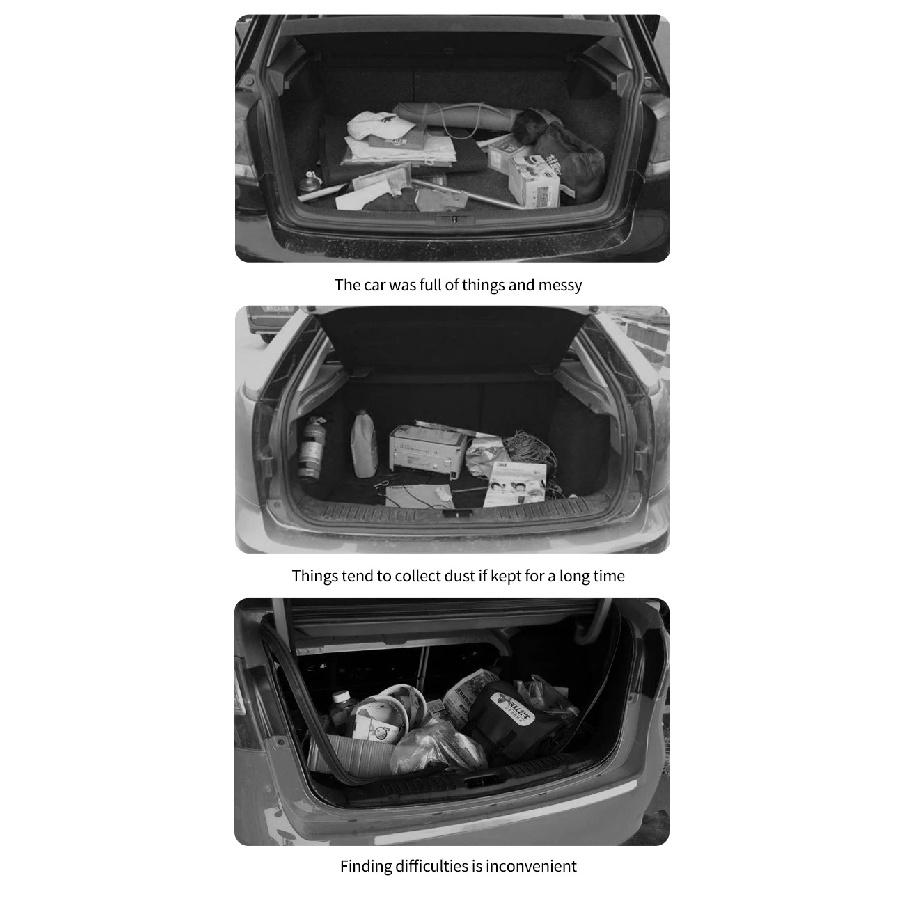 Car PU Leather Trunk Storage Box Portable Foldable Storage Car Multiuse Storage Car Trunk Bag Auto Storag Box