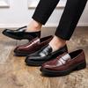 Men's New Style Perforated Leather Loafers: British Business Casual Slip-On Shoes