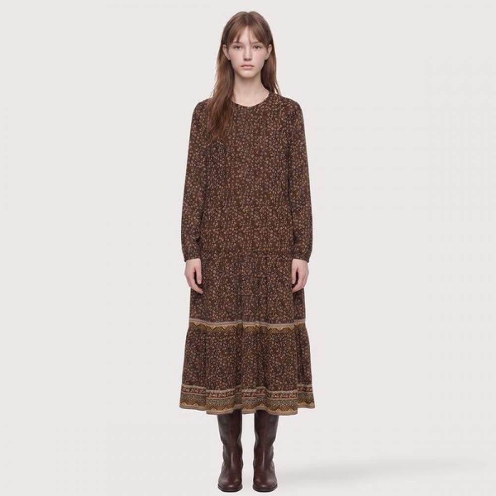 Thursday Island Vintage Flower Ethnic Long Dress T266mop154w