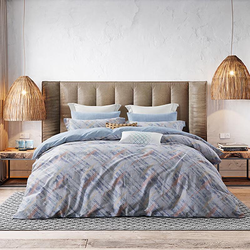 Mengjie Pure Cotton Printed 4-Piece Bedding Set