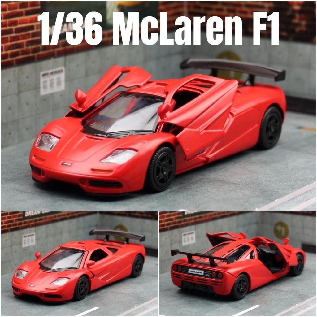 Auto Supercar Classica Retrò 1993 McLaren F1 Versione Match Auto in Metallo 5 Pollici Simulazione Diecast e Veicolo Giocattolo RMZ city 1:36 regali di compleanno in modelli in lega