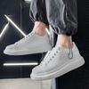 White Leather Men Casual Shoes Platform Outdoor Mens Walking Running Sneakers Breathable Board Shoes Women Tennis Sport Shoes