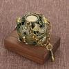 Vintage Copper Incense Burner Car Home Pendant Hollow Brass Sachet Ball Antique Fragrance Ball with Hollowed Home Fragrance Ball