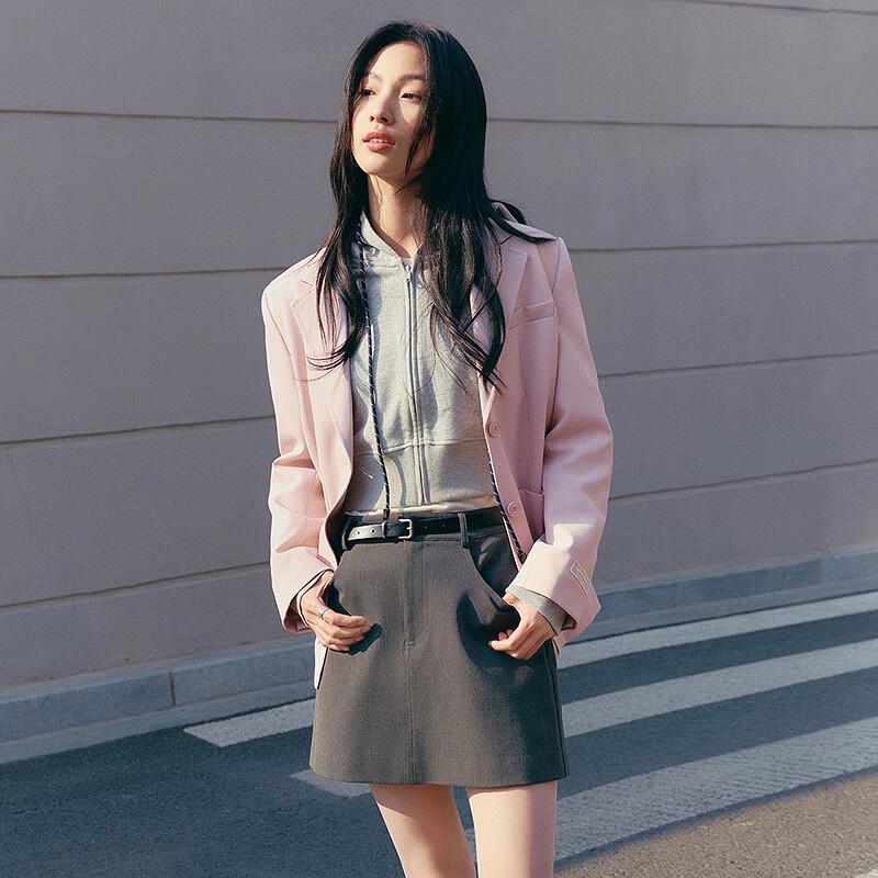 Свободный блейзер LED IN с вышивкой и манжетами M