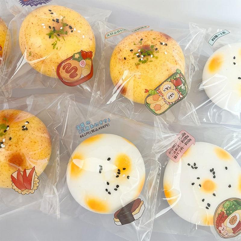 Simulated Food Stress Ball Potato Rice Cake Squishy Fidget Squeeze Toy Soft Elastic for Adult Kids Stress Relief Home Desk Decor