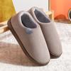 Bag Heel Cotton Slippers Women's Autumn and Winter Couple Indoor Household Thick-soled Warm Home Non-slip Plush Confinement Shoes Men