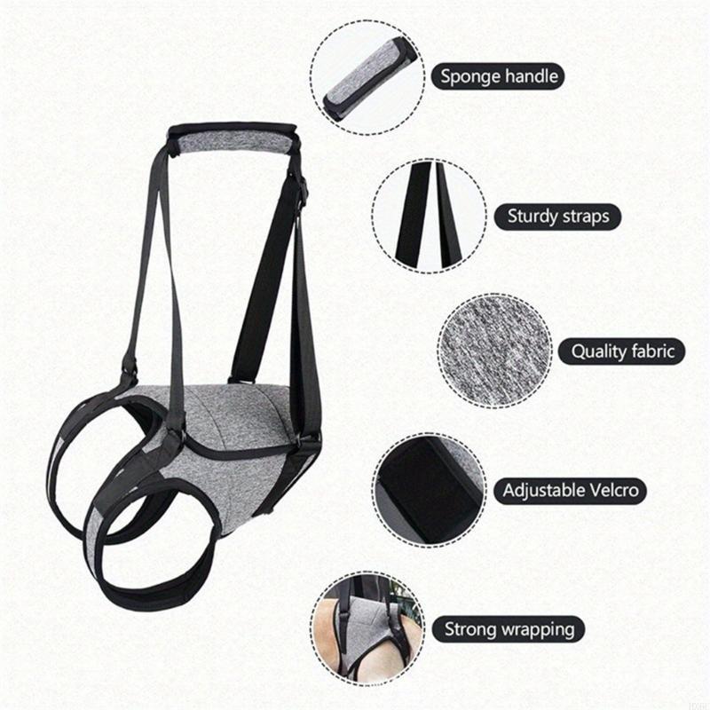 Pohodlný postroj na zvedání nohou Nastavitelná opěrka zadních nohou pro domácí mazlíčky Systém podpory těla pro zraněného nebo postiženého psího společníka HX6C