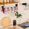 Wall Mounted Under Cabinet Water Bottle Organizer Carbon Steel Cup Storage Rack  Kitchen
