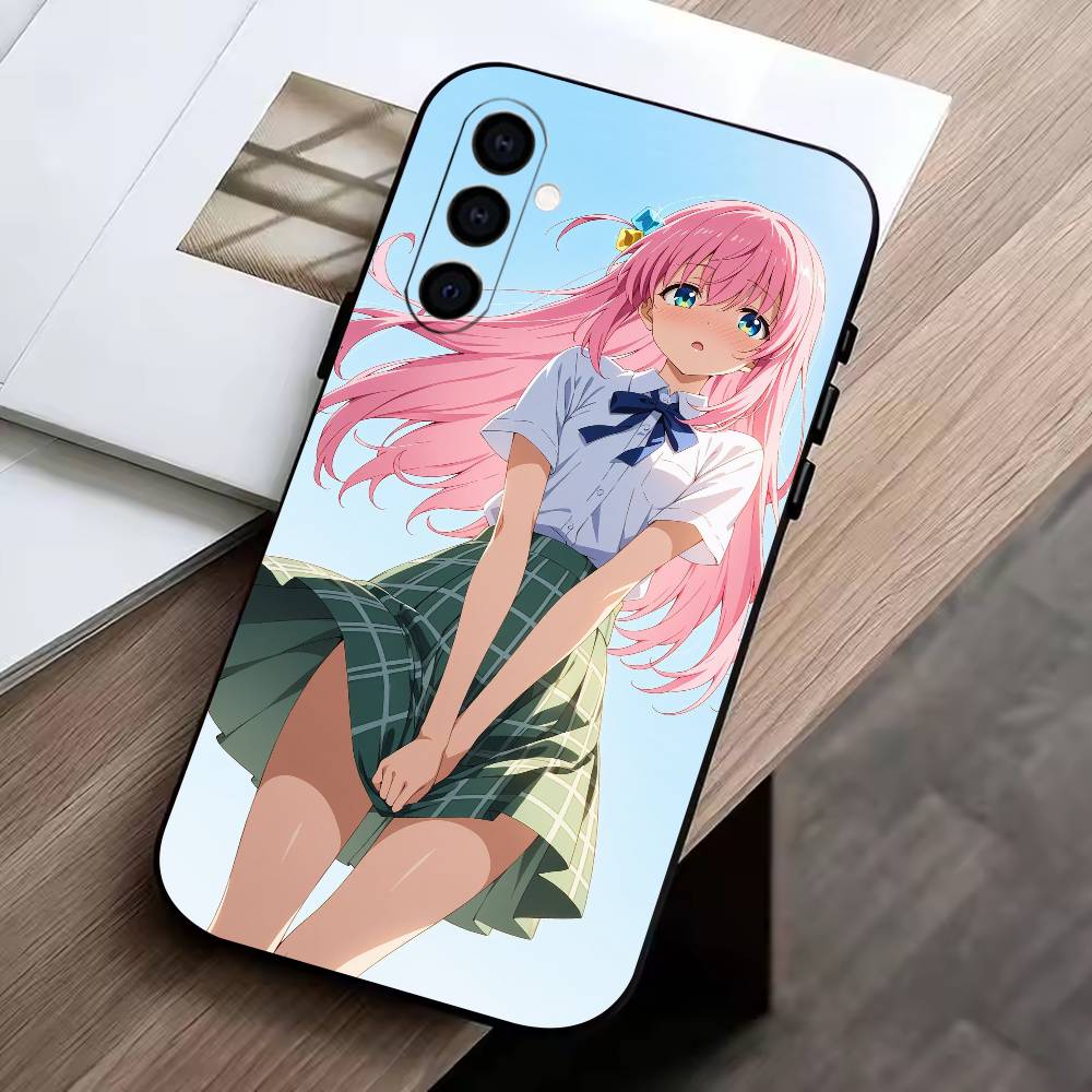 Anime B-Bocchi the Rock Hitori G-Gotoh Handyhülle Für Samsung Galaxy A73,A72,A71,A70,A53,A52,A51,Andere Weiche Schwarze Hülle